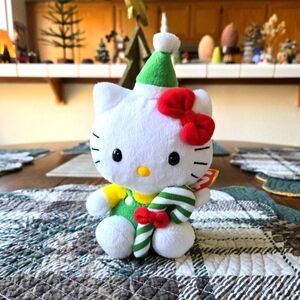 Hello Kitty Christmas Beanie Babies plush